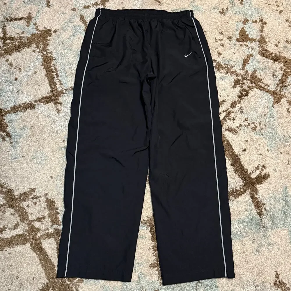 Vintage 2000s Nike Track Pants Size 2XL Black/Gray Y2K